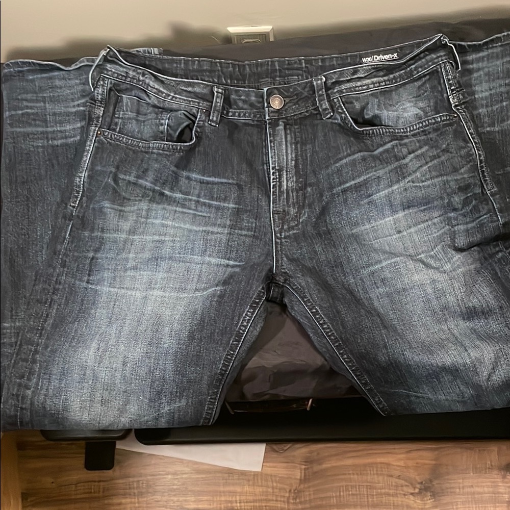 Buffalo David Bitton Black Straight Jeans